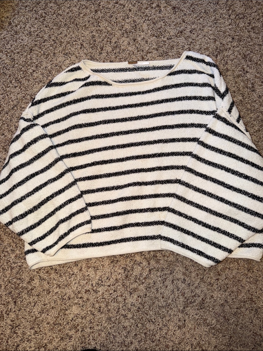 Free people striped cropped sweater